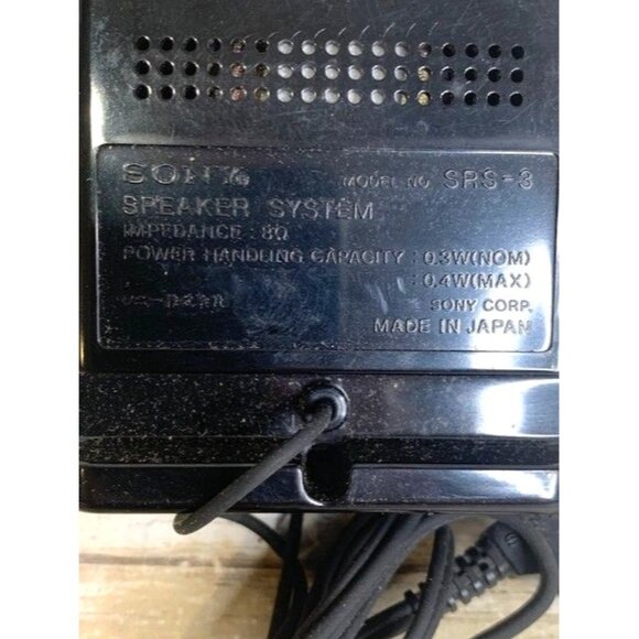 Vintage Sony SRS-3 Speaker System Japan-Made Dual Speakers - Picture 5 of 7